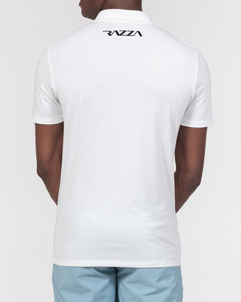 Razza Men's All-Over Print Slim Fit Short Sleeve Polo