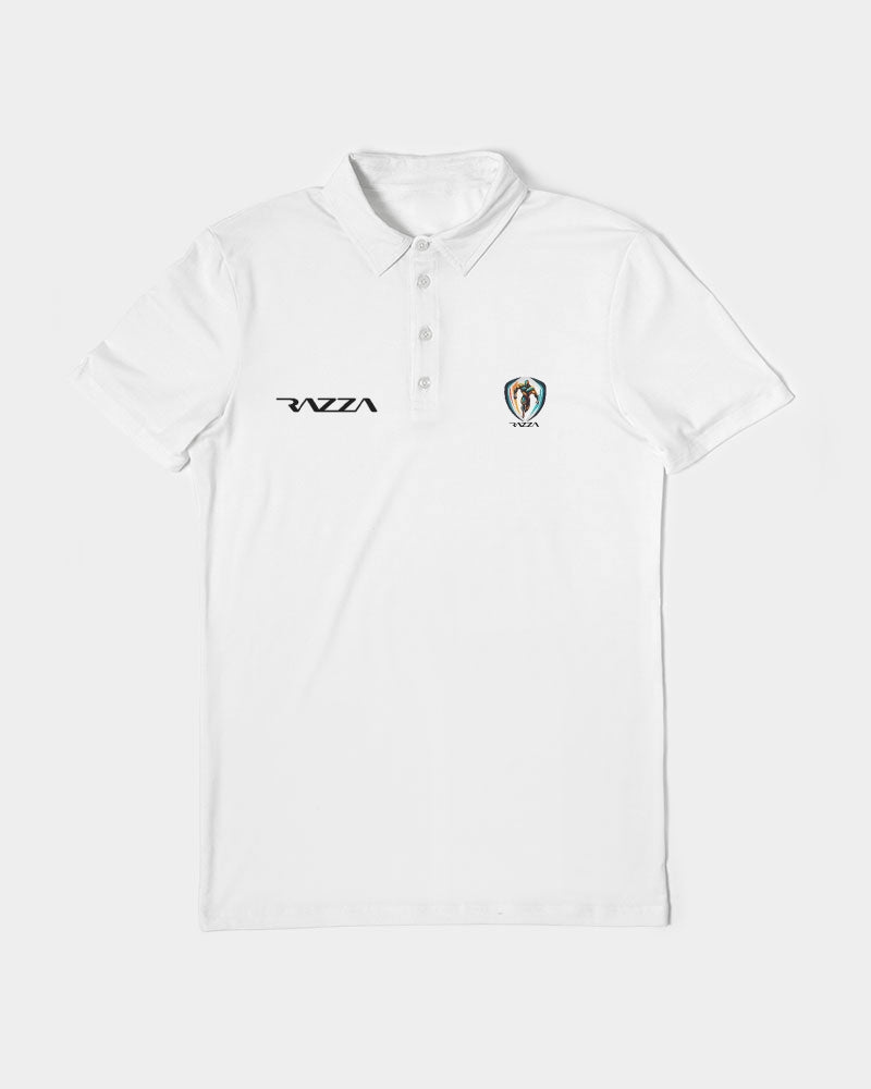 Razza Men's All-Over Print Slim Fit Short Sleeve Polo