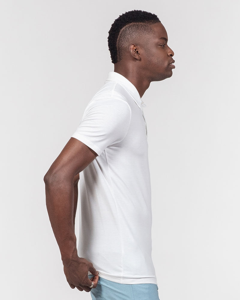 Razza Men's All-Over Print Slim Fit Short Sleeve Polo