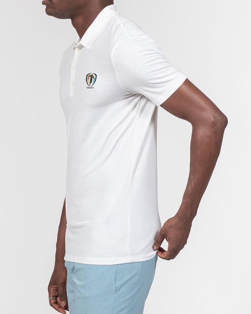 Razza Men's All-Over Print Slim Fit Short Sleeve Polo