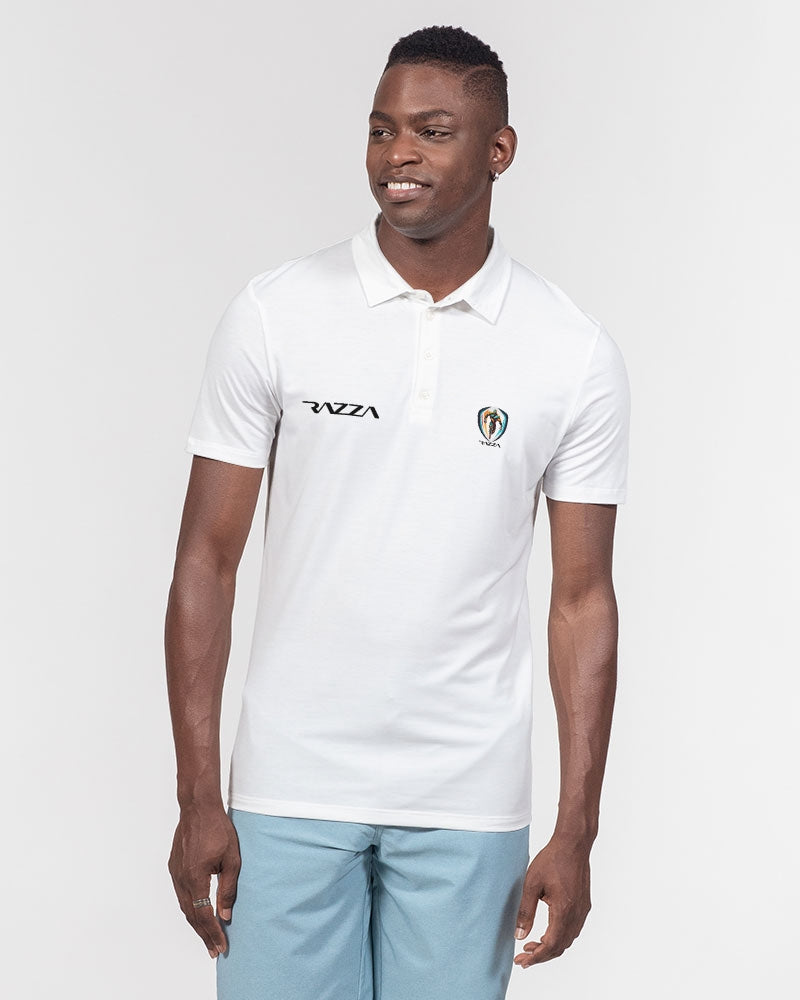 Razza Men's All-Over Print Slim Fit Short Sleeve Polo