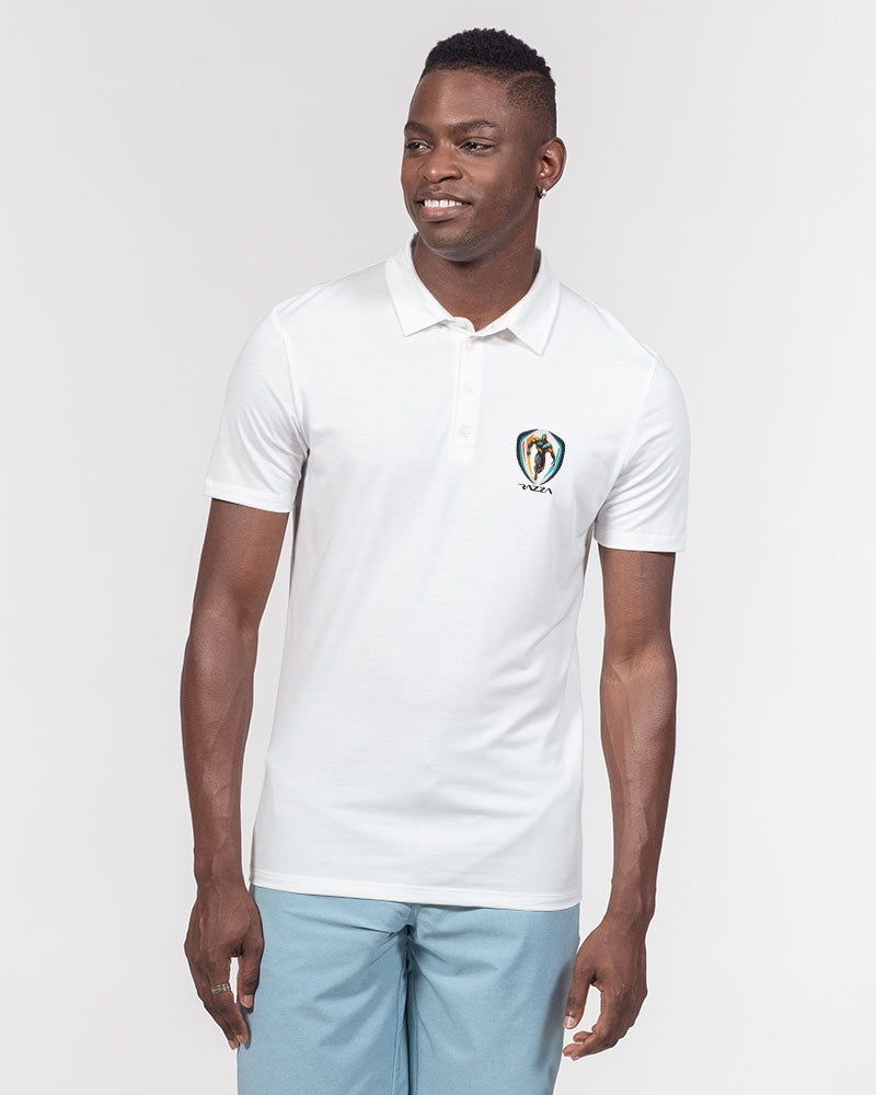 Razza Men's All-Over Print Slim Fit Short Sleeve Polo