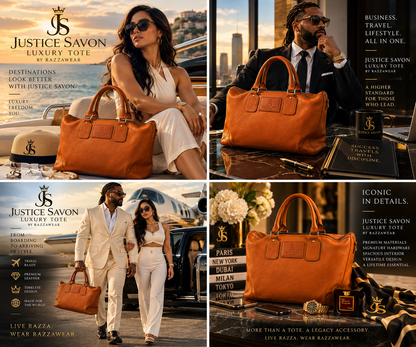 Justice Savon Luxury Tote by Razzawear