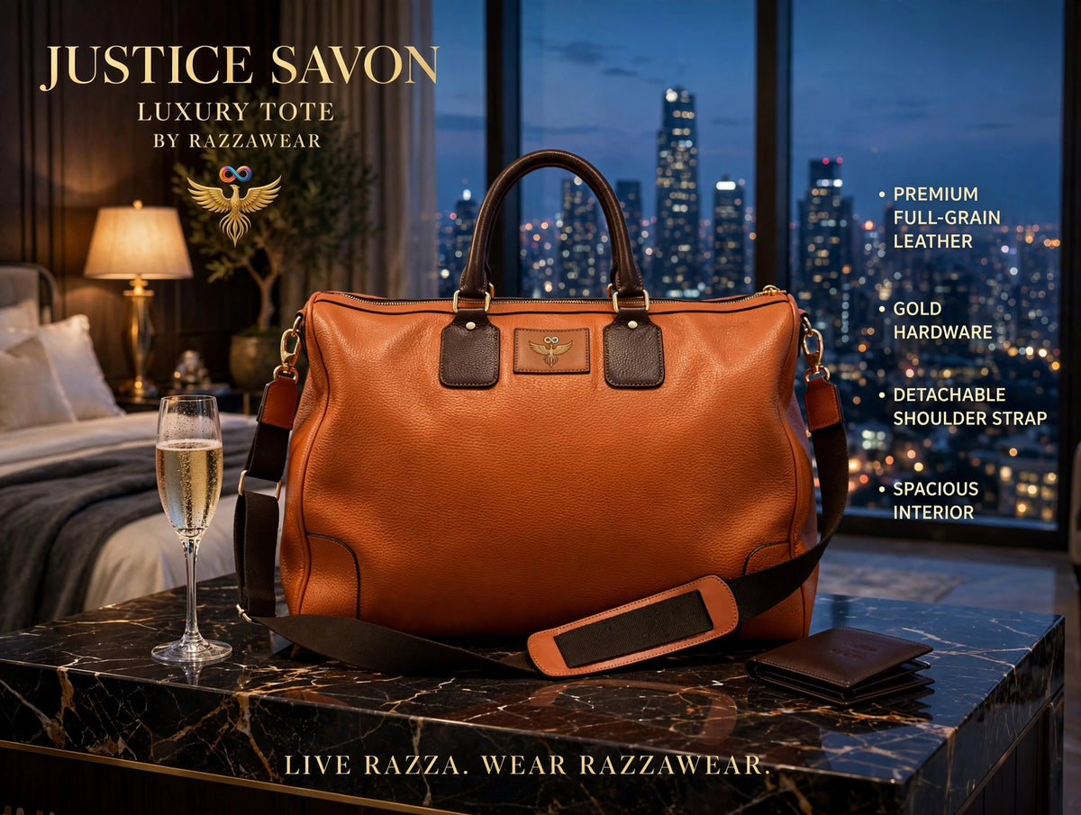 Justice Savon Luxury Tote by Razzawear