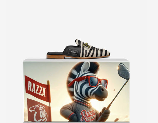 Razza Kings Slippers Zebra