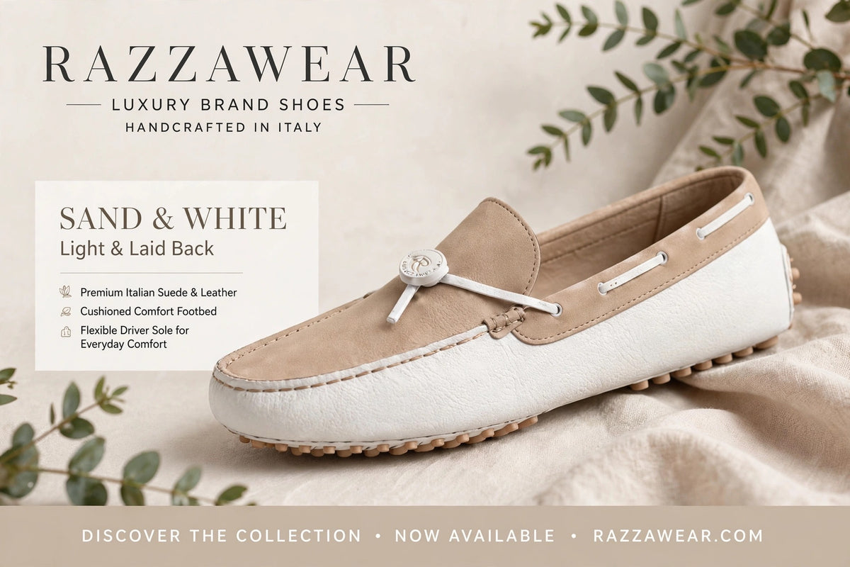 Razza Luxe Driver-White/Sand