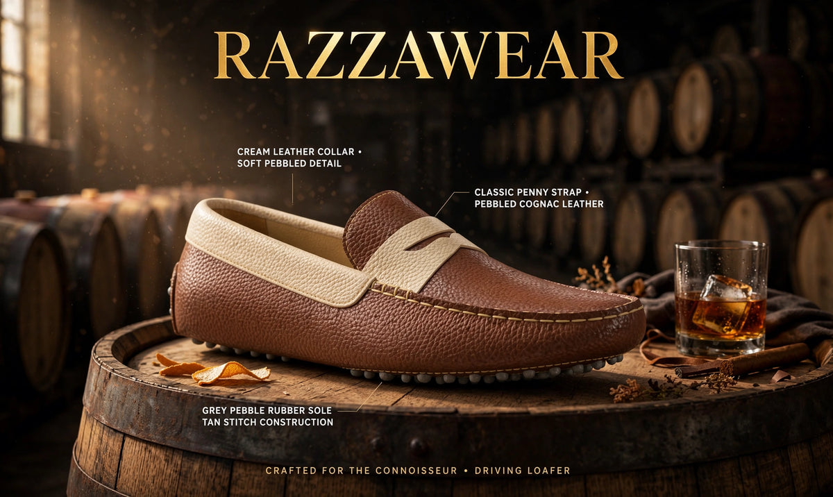 Razza Luxe Driver-Brown/Cream