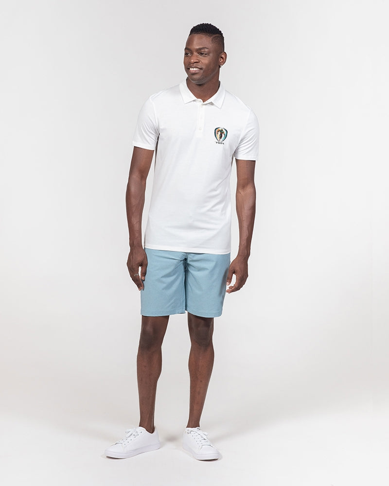 Razza Men's All-Over Print Slim Fit Short Sleeve Polo
